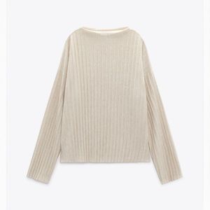 Zara pleated sweatshirt